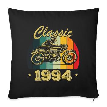Cadeau D’anniversaire Classique vintage Né en 1994 - Housse de coussin décorative 45 x 45 cm - noir - Devant