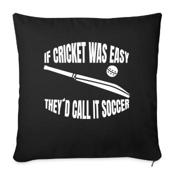 Cricket Cricket Cricket Team Cricket Team - Sofa pillowcase 17,3'' x 17,3'' (45 x 45 cm) - black - Front