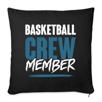 Équipe de basket-ball - Housse de coussin décorative 45 x 45 cm - noir - Devant