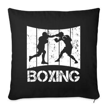 Retro Boxes - Sofa pillowcase 17,3'' x 17,3'' (45 x 45 cm) - black - Front