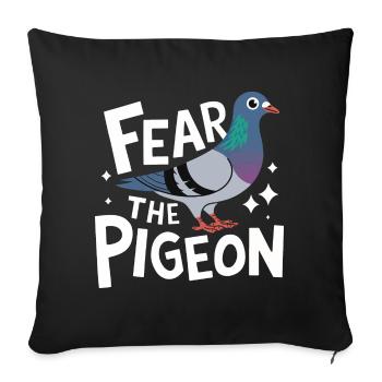Pigeon Pigeons Animal Bird - Sofa pillowcase 17,3'' x 17,3'' (45 x 45 cm) - black - Front