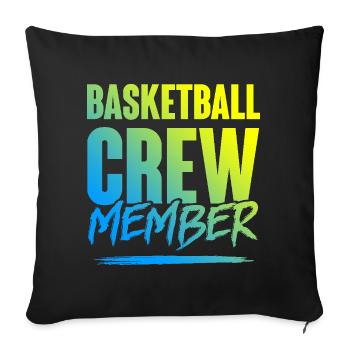 Équipe de basket-ball - Housse de coussin décorative 45 x 45 cm - noir - Devant
