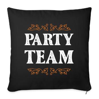 Équipe de fête - Housse de coussin décorative 45 x 45 cm - noir - Devant
