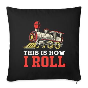 Model Railway Model Making Model Maker - Sofa pillowcase 17,3'' x 17,3'' (45 x 45 cm) - black - Front