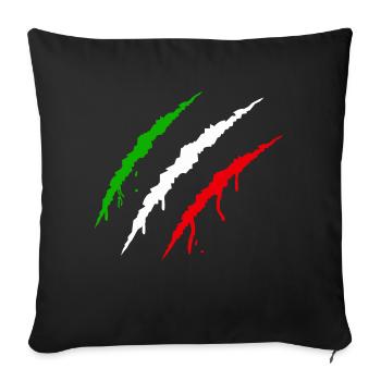 Griffes Italie - Housse de coussin décorative 45 x 45 cm - noir - Devant
