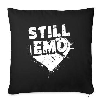 Toujours Emo ! Emo Goth Alternative - Housse de coussin décorative 45 x 45 cm - noir - Devant