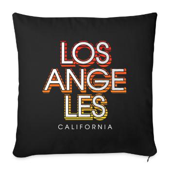 Los Angeles Friendship Design Pack - Sofa pillowcase 17,3'' x 17,3'' (45 x 45 cm) - black - Front