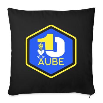 Dawn 10 - Sofa pillowcase 17,3'' x 17,3'' (45 x 45 cm) - black - Front