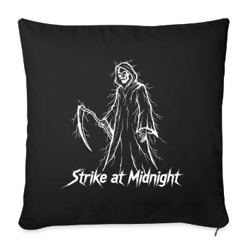 Strike at Midnight - Sofa pillowcase 17,3'' x 17,3'' (45 x 45 cm) - black - Front