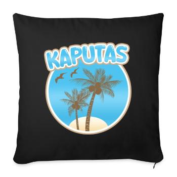 Kaputas Holidays - Sofa pillowcase 17,3'' x 17,3'' (45 x 45 cm) - black - Front
