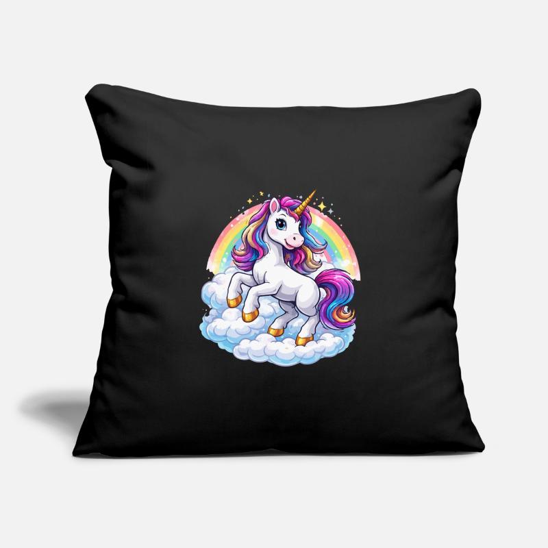 Rainbow Unicorn Over Clouds Sofa pillowcase 17,3'' x 17,3'' (45 x 45 cm)