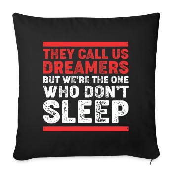 Entrepreneur bourreau de travail - Housse de coussin décorative 45 x 45 cm - noir - Devant