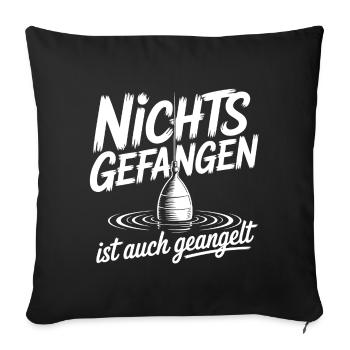 Angel Spruch lustig - Sofakissenbezug 45 x 45 cm - Schwarz - Vorne