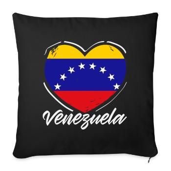 Venezuela Flagge Stolz & Heimat Venezuela - Sofakissenbezug 45 x 45 cm - Schwarz - Vorne