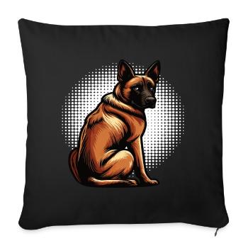 Malinois Belgian Shepherd Malinois Owner - Sofa pillowcase 17,3'' x 17,3'' (45 x 45 cm) - black - Front