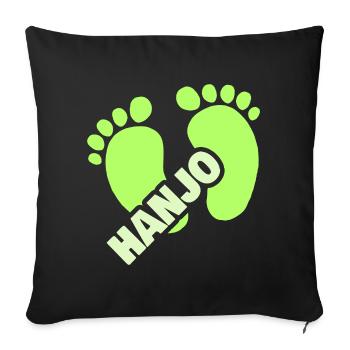 Cadeau pour Hanjo - Housse de coussin décorative 45 x 45 cm - noir - Devant
