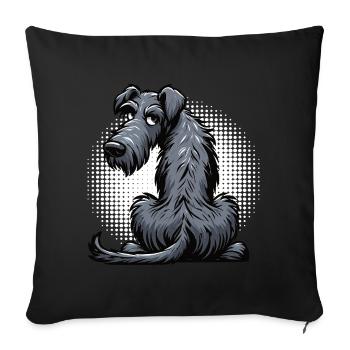 Irish Wolfhound Wolfhound Wolfhound Owner Wolfhound Fan - Sofa pillowcase 17,3'' x 17,3'' (45 x 45 cm) - black - Front