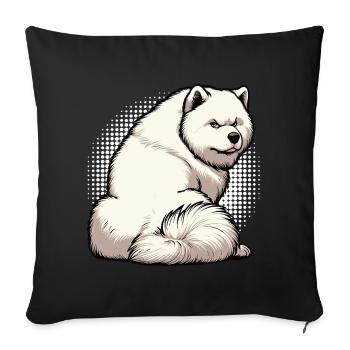 Samoyed Samoyed Owner Samoyed Lovers - Sofa pillowcase 17,3'' x 17,3'' (45 x 45 cm) - black - Front