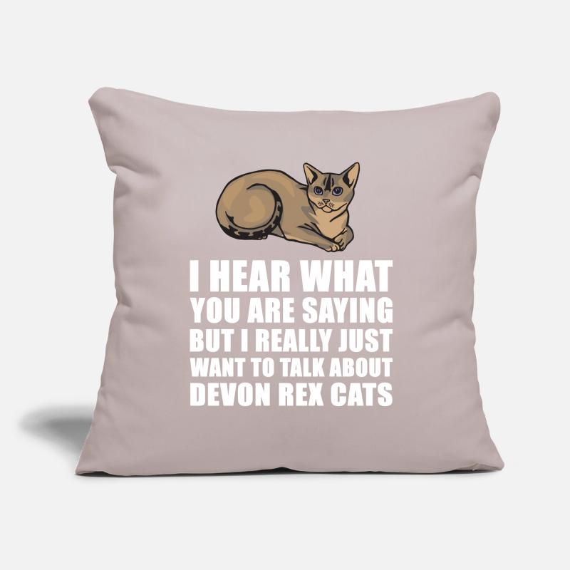 Devon Rex Cat Cute Gift Sofa pillowcase 17,3'' x 17,3'' (45 x 45 cm)