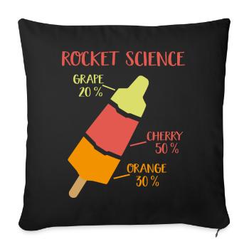 2541614 128139169 rocket science - Sofakissenbezug 45 x 45 cm - Schwarz - Vorne