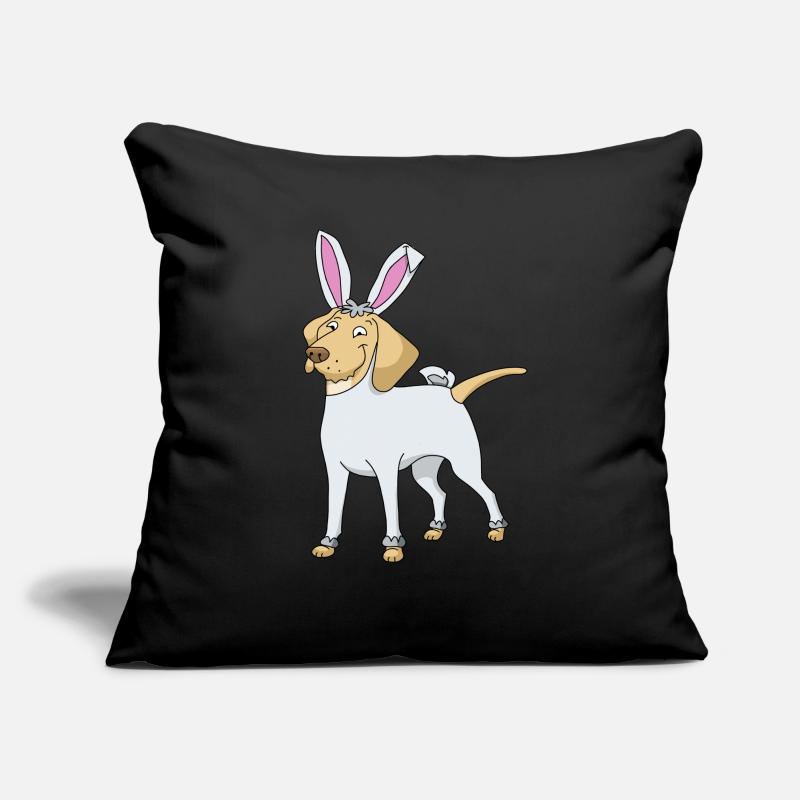 Labrador Golden Retriever as easter bunny easter Sofa pillowcase 17,3'' x 17,3'' (45 x 45 cm)