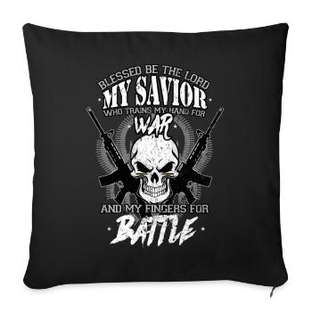 US Army America Patriot soldier gift - Sofa pillowcase 17,3'' x 17,3'' (45 x 45 cm) - black - Front