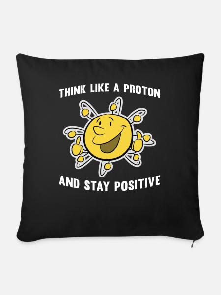 Proton - Sofakissenbezug 45 x 45 cm - Schwarz