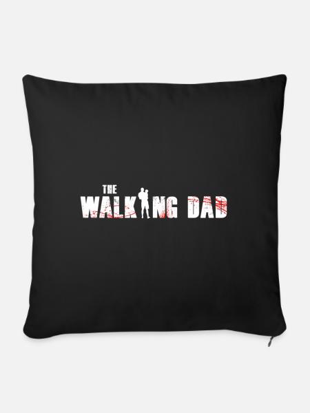 The Walking Dad - Sofakissenbezug 45 x 45 cm - Schwarz