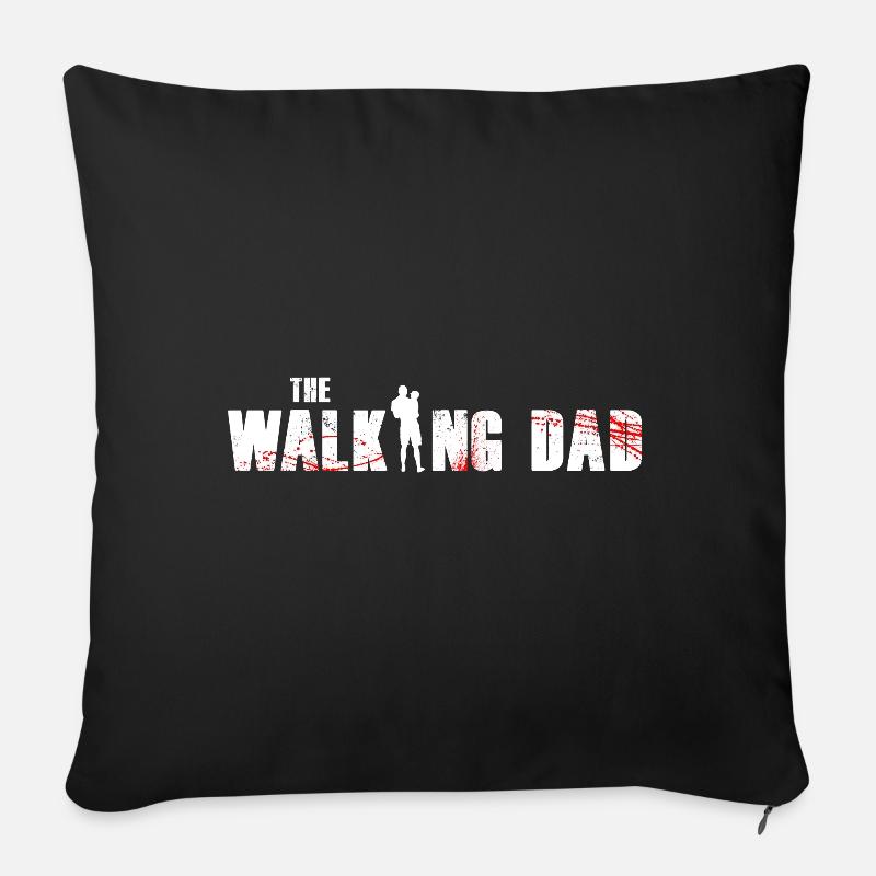 The Walking Dad - Sofakissenbezug 45 x 45 cm - Schwarz
