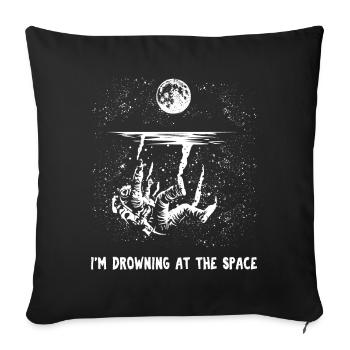 Space Astronaut Space Spaceman Cosmonaut - Sofa pillowcase 17,3'' x 17,3'' (45 x 45 cm) - black - Front