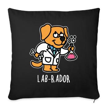 Lab Rador - Housse de coussin décorative 45 x 45 cm - noir - Devant