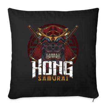 Samurai Kong Gorilla - Sofakissenbezug 45 x 45 cm - Schwarz - Vorne