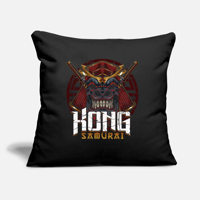 Gorilla samurai mask Sofa pillowcase 17,3'' x 17,3'' (45 x 45 cm)