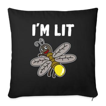 I'm Little Tshirt Design - Housse de coussin décorative 45 x 45 cm - noir - Devant