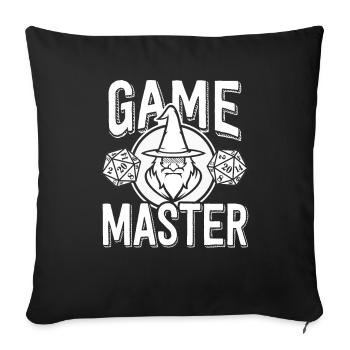 Games Master Role Playing Dice Druid Wizard - Sofa pillowcase 17,3'' x 17,3'' (45 x 45 cm) - black - Front
