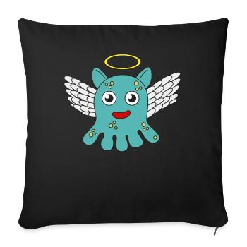 The Small But Adorable Dumbo Octopus Tshirt - Sofa pillowcase 17,3'' x 17,3'' (45 x 45 cm) - black - Front