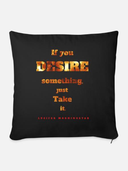 Luzifer Morningstar - Sofakissenbezug 45 x 45 cm - Schwarz