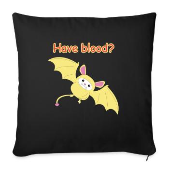 Conception de T-shirt Jerboa mignon, intelligent et drôle - Housse de coussin décorative 45 x 45 cm - noir - Devant