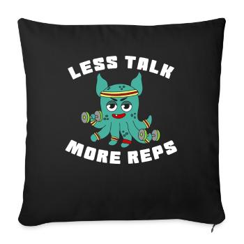The Small But Adorable Dumbo Octopus Tshirt - Sofa pillowcase 17,3'' x 17,3'' (45 x 45 cm) - black - Front