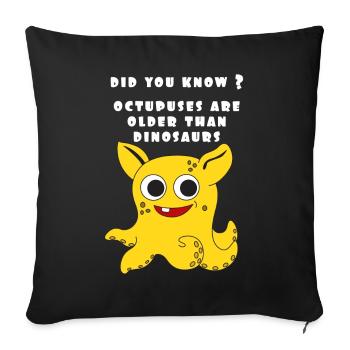 The Small But Adorable Dumbo Octopus Tshirt - Sofa pillowcase 17,3'' x 17,3'' (45 x 45 cm) - black - Front