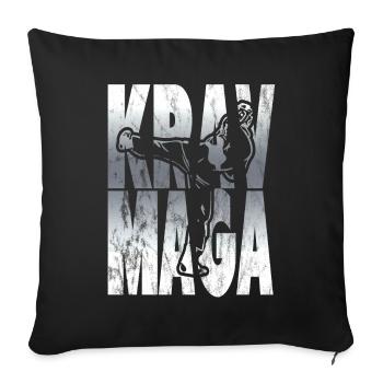 Krav Maga - Sofakissenbezug 45 x 45 cm - Schwarz - Vorne