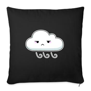 cloud - Sofa pillowcase 17,3'' x 17,3'' (45 x 45 cm) - black - Front