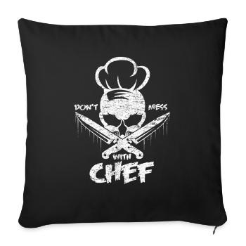 Küchenchef - Sofakissenbezug 45 x 45 cm - Schwarz - Vorne