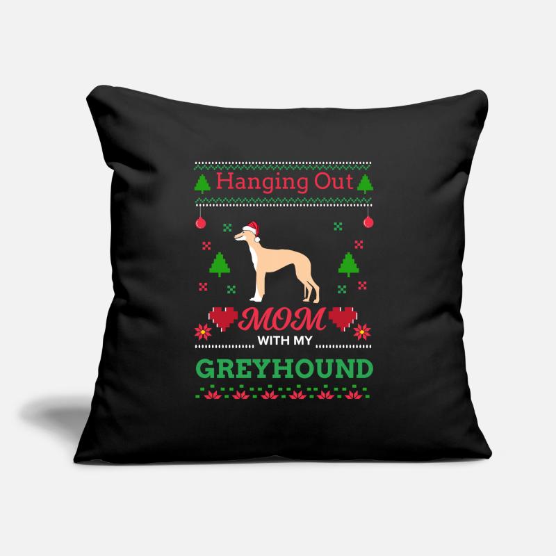 Windhund hässliche Weihnachten Pullover Xmas Geschenk Sofakissenbezug 45 x 45 cm