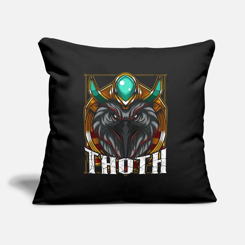 Thoth Thot dieu égyptien divinité ibis Housse de coussin décorative 45 x 45 cm