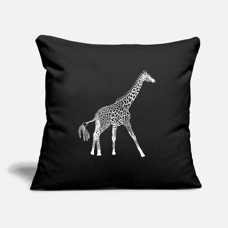 Structure blanche girafe Housse de coussin décorative 45 x 45 cm
