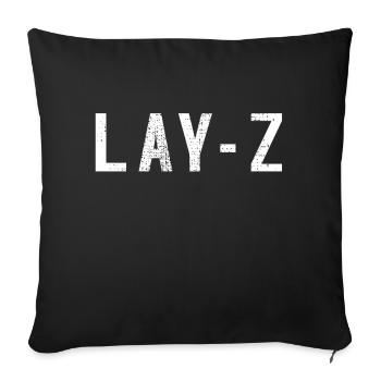 Lazy - Sofa pillowcase 17,3'' x 17,3'' (45 x 45 cm) - black - Front