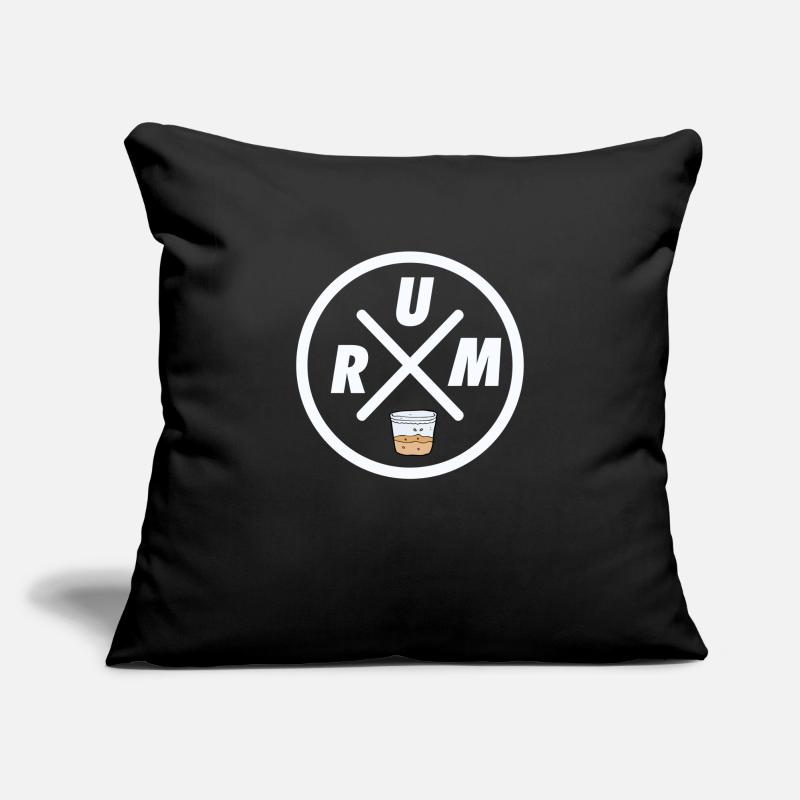 rhum Housse de coussin décorative 45 x 45 cm