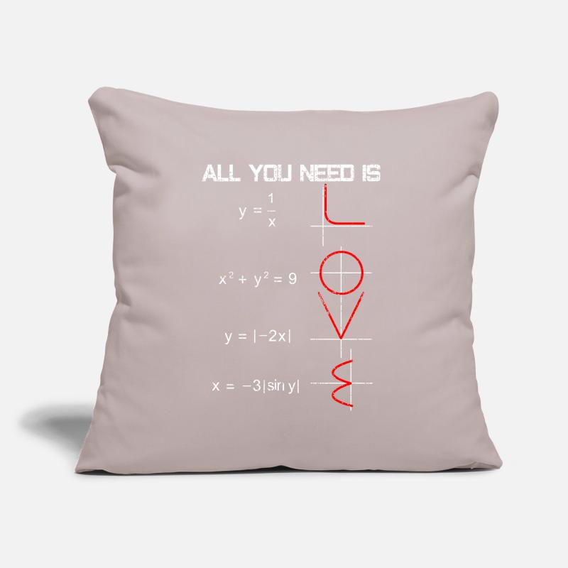Math love Sofa pillowcase 17,3'' x 17,3'' (45 x 45 cm)