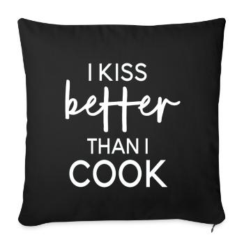 Gastronomy Chef Gift Mother Kitchen Restaurant - Sofa pillowcase 17,3'' x 17,3'' (45 x 45 cm) - black - Front